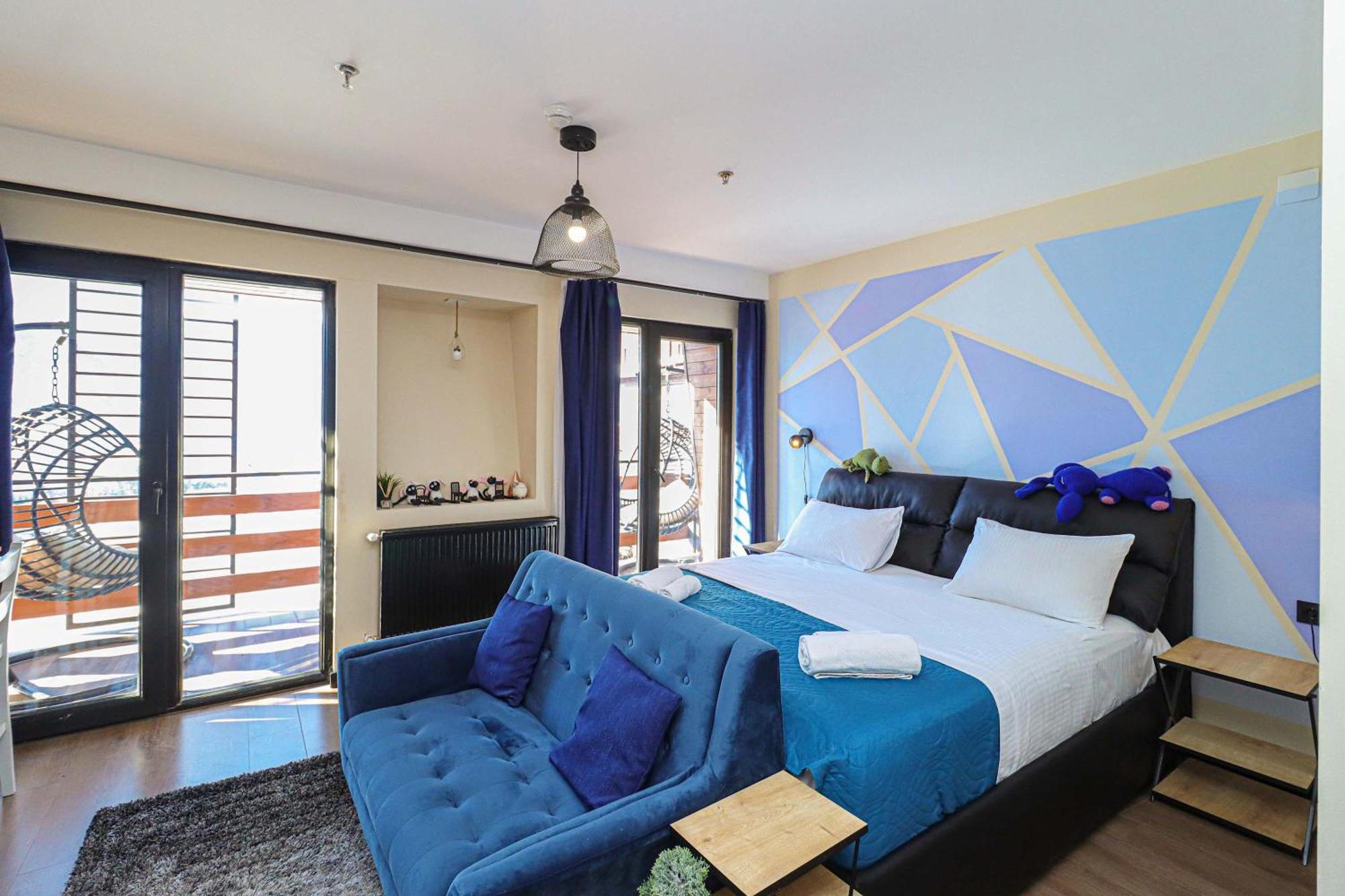 Stylish Studio Apartment With Balcony Гудаури Экстерьер фото