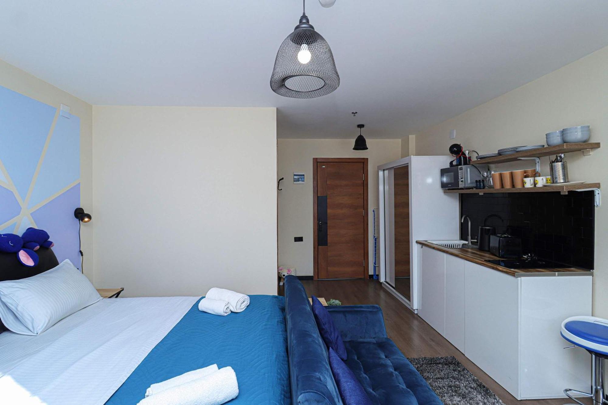 Stylish Studio Apartment With Balcony Гудаури Экстерьер фото